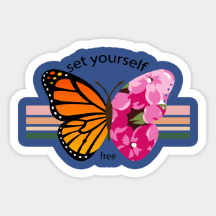 set yourself free butterfly 4 Sticker